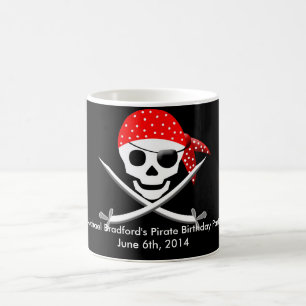 PIRATE BIRTHDAY-MOK - PERSONALIZE KOFFIEMOK