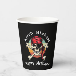 Pirate Birthday Paper Cups Papieren Bekers