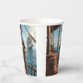 Pirate Birthday Papieren Bekers (Links)