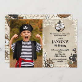  Pirate Birthday Party Ahoy Matey Map Foto Kaart