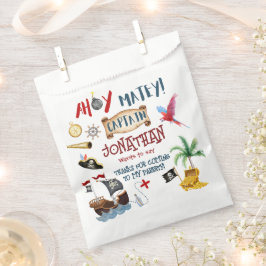 Pirate Birthday party bedankt Bedankzakje