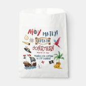 Pirate Birthday party bedankt Bedankzakje (Voorkant)