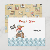 Pirate Birthday Party - Bedankt voor je creditcard (Voorkant / Achterkant)