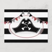 Pirate Birthday Party Briefkaart Uitnodigen (Voorkant)