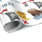 Pirate Birthday Party Cadeaupapier (Rol Hoek)