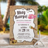 Pirate Birthday Party Girl Adventure Map Kaart