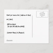 Pirate Birthday Party Invitation Uitnodiging Briefkaart (Achterkant)