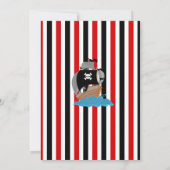 Pirate Birthday Party Invitations Kaart (Achterkant)