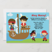 Pirate Birthday Party Invitations Kaart (Voorkant)