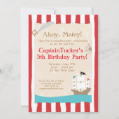 Pirate Birthday Party Invitations Kaart (Voorkant)