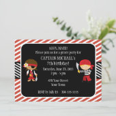 Pirate Birthday Party Kaart (Staand voorkant)