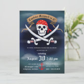 Pirate Birthday Party Kaart (Staand voorkant)