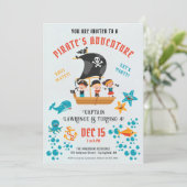 Pirate Birthday Party Kaart (Staand voorkant)