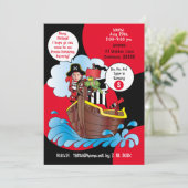 Pirate Birthday Party Kaart (Staand voorkant)