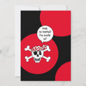 Pirate Birthday Party Kaart (Achterkant)