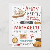 Pirate Birthday Party Kaart (Voorkant)