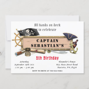 Pirate Birthday Party Kaart