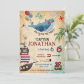 Pirate Birthday Party Kaart (Staand voorkant)