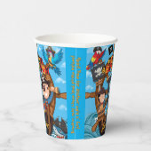 Pirate Birthday Party Papieren Bekers (Rechts)