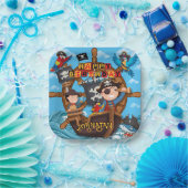 Pirate Birthday Party Papieren Bordje (Feest)