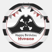Pirate Birthday Party Sticker (Voorkant)