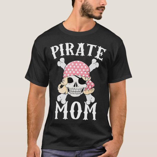 Pirate Birthday Party Theme Mama T-shirt (Voorkant)