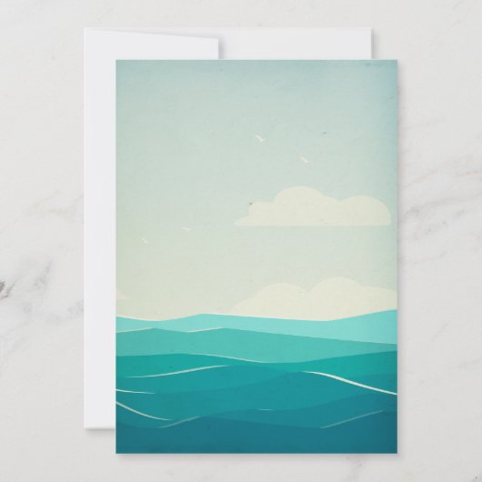 Pirate Birthday Party Uitnodiging voor een jongen  (Achterkant)