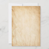 Pirate Birthday Party Waterverf Kaart (Achterkant)