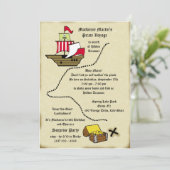 Pirate Birthday reiskaart Kaart (Staand voorkant)