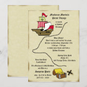 Pirate Birthday reiskaart Kaart (Voorkant / Achterkant)