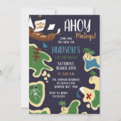 Pirate Birthday schatkaart Kaart (Voorkant)