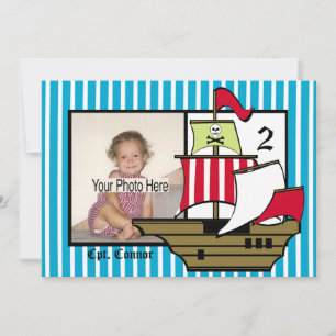 Pirate Birthday Ship Foto Kaart
