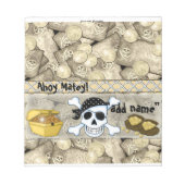 Pirate Birthday Snoep Bar Wrapper Party Favor Notitieblok (Voorkant)