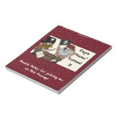 Pirate Birthday Snoep Bar Wrapper Party Favor Notitieblok (Linkerzijde)