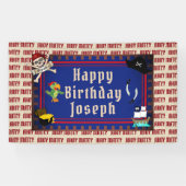 Pirate Birthday Spandoek (Horizontaal)