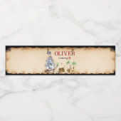 Pirate Birthday Water Fles Label Waterfles Etiket (Enkel label)