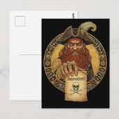 Pirate Black Spot - Vervolgd Briefkaart (Voorkant / Achterkant)