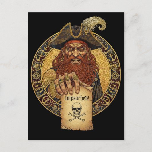Pirate Black Spot - Vervolgd Briefkaart (Voorkant)