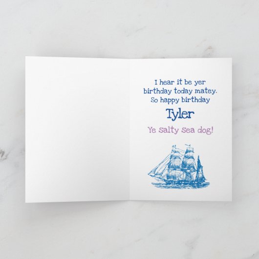  PIRATE BLACKBEARD KAART (Binnen)