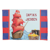 Pirate Boat streelt schattig Kussensloop (Voorkant)
