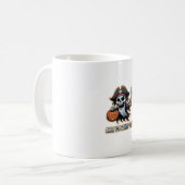 Pirate Boo – Spooky Cute Halloween Ghost sword Koffiemok (Voorkant links)