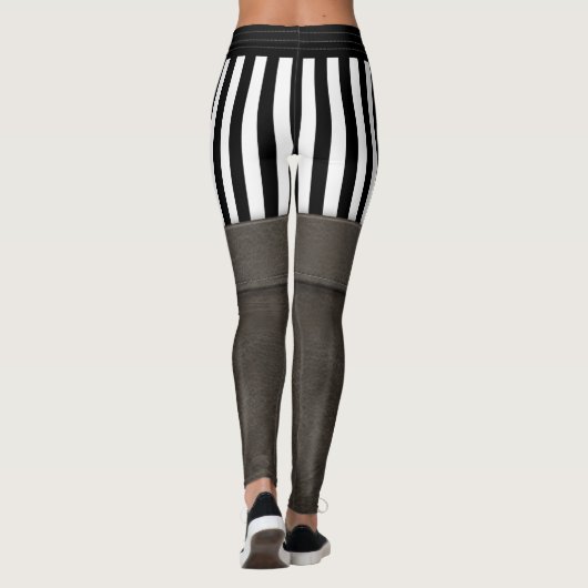 Pirate Boot Funny Halloween Party Costume Leggings (Achterkant)