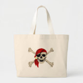 Pirate Booty Bag Grote Tote Bag (Voorkant)