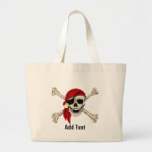 Pirate Booty Bag Grote Tote Bag (Voorkant)