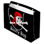 Pirate Booty Bag Lg Gift Bag Groot Cadeauzakje (Achterkant Gekanteld)