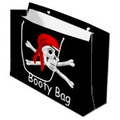 Pirate Booty Bag Lg Gift Bag Groot Cadeauzakje (Voorkant Gekanteld)