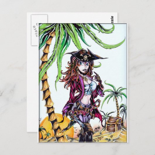 Pirate Booty Briefkaart (Voorkant / Achterkant)
