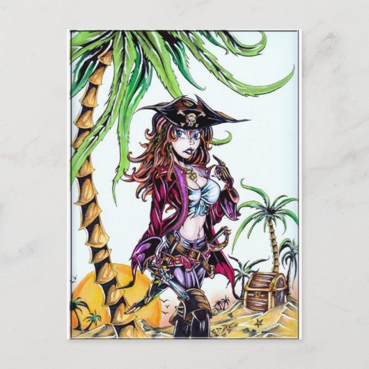 Pirate Booty Briefkaart (Voorkant)