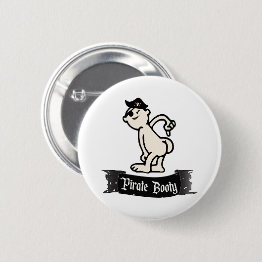 Pirate Booty Ronde Button 5,7 Cm (Voorkant /achterkant)