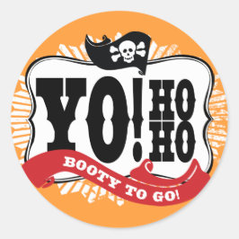 Pirate Booty Sticker voor Favor Tassen of Cadeaus